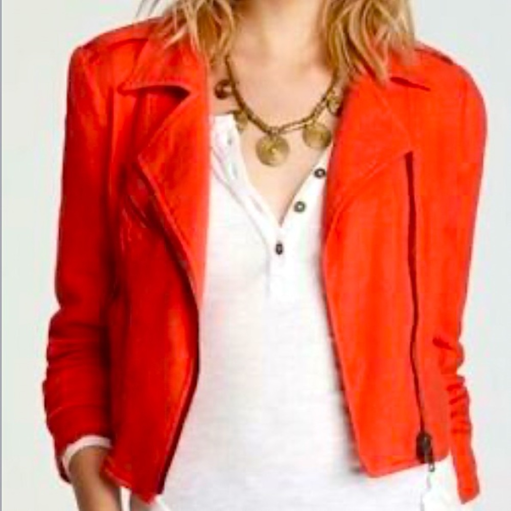 Free People Lovely in Linen Moto Jacket